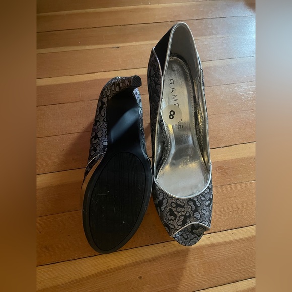 Rampage Black and Silver Women's Heels - Picture 4 of 4